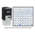 thumbnail image 2 of Printtoo Personalized Gadgets Theme Icons Rubber Stamp Self Inking Stamper 24 mm-Red, 2 of 7