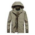 thumbnail image 2 of Pisexur Men's Tactical Jacket Stretch Waterproof-Breathlable Rain Jacket Water-Resistant Jacket Soft Shell Winter Coats Military Jacket, 2 of 3