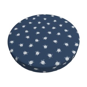 Easygdp Turtle Print Easy To Install Bar Stool Covers&Stool Covers Round&Elastic Stool Cover, Barstool Covers,Washable&Bottom With Elastic Edge-14 inch
