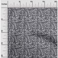 thumbnail image 1 of oneOone Viscose Jersey Fabric Leaves & Floral Block Printed Fabric 1 Yard 60 Inch Wide, 1 of 4