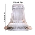 thumbnail image 3 of FcBaudy No-installation Ceiling-mounted Dome Mosquito Net Encrypted And Foldable Mosquito Net Household Princess-style Floor-standing Mosquito Net Polyester bed curtain, 3 of 6