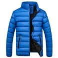 thumbnail image 1 of Pisexur Men's Puffer Jacket Packable Down Jacket Lightweight Puffer Jacket Hooded Winter Jacket, 1 of 4