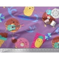 thumbnail image 2 of Soimoi Purple Silk Fabric Beech & Fun Party Print Fabric by Yard 42 Inch Wide, 2 of 5