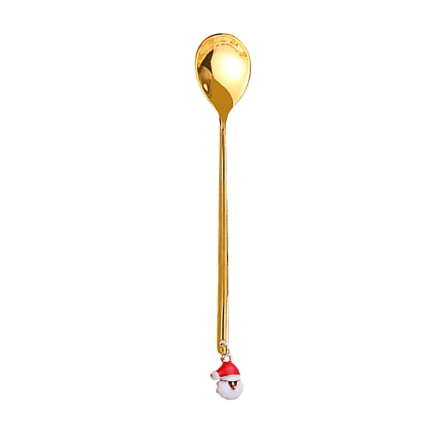 Christmas Coffee Table Decorations Home Christmas Decorations Metal Coffee Fork Stirring Spoon Christmas Table Decorations New Year Christmas Party Table Decorations