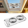 thumbnail image 3 of Rv Roof Window Fan Ventilation Cooling Fan Versatile Portable Double Row Fan White, 3 of 8