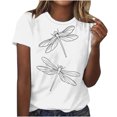 thumbnail image 1 of Meichang T-Shirts Chemises pour Femmes Mignons T-Shirts d'Été Mode Hauts Imprimés Animaux Décontractés Manches Courtes T-Shirt Basique Ample Col Rond Chandail T-Shirts, 1 of 2