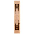 thumbnail image 3 of 18'' x 96'' Rectangular Wood Folding Training / Seminar Table with Smooth Clear Coated Finished Top, 3 of 9