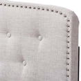 thumbnail image 5 of Baxton Studio Lucy Fabric Tufted King Headboard in Grayish Beige, 5 of 5