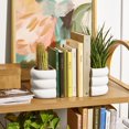 thumbnail image 1 of Beautiful 4" x 5" Bubble White Ceramic Bookends by Drew Barrymore (2 Count), 1 of 6