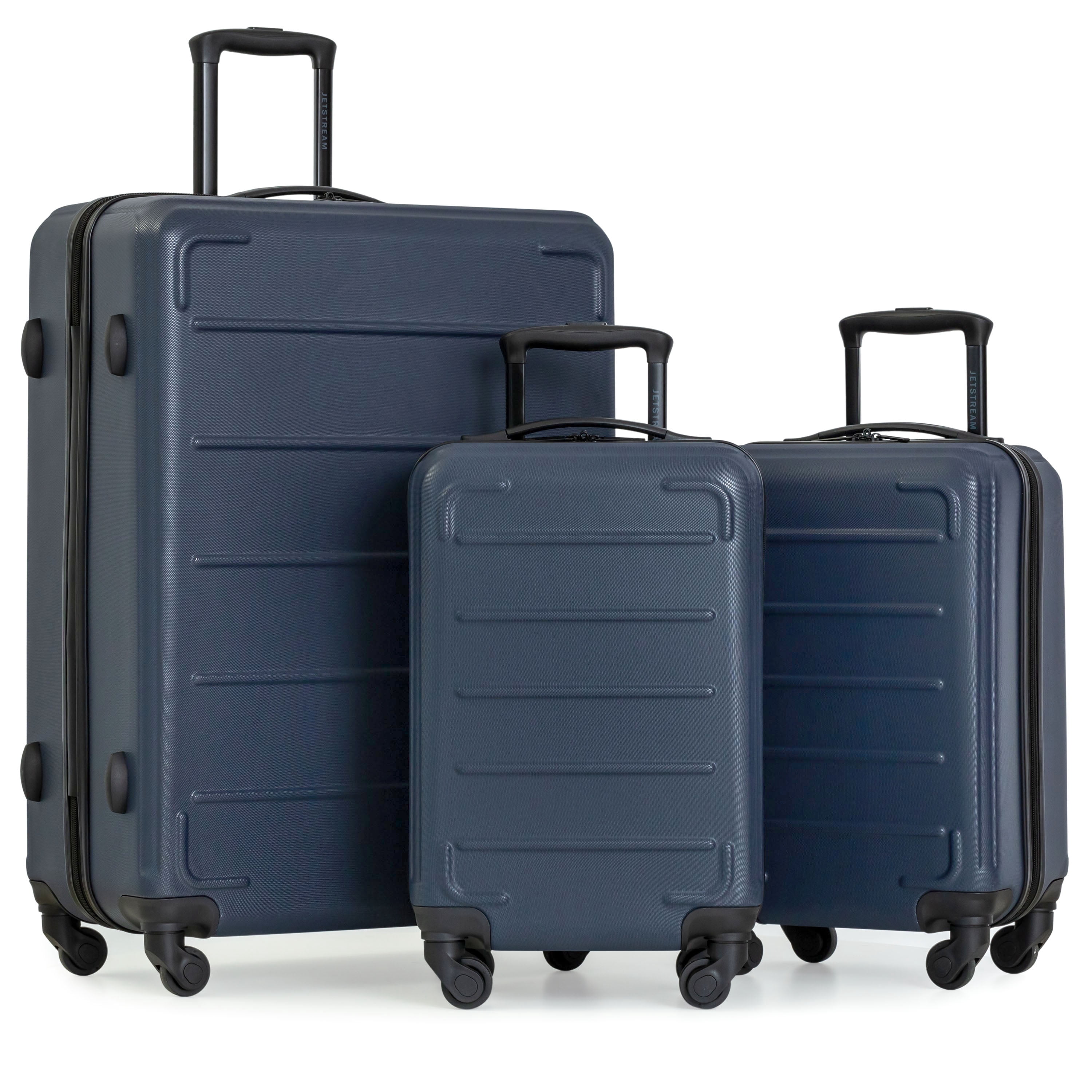 Jetstream® 3-Piece Hardside Luggage Set - 28" Large Spinner Checked Suitcase & 2 Carry-On 20" Luggage