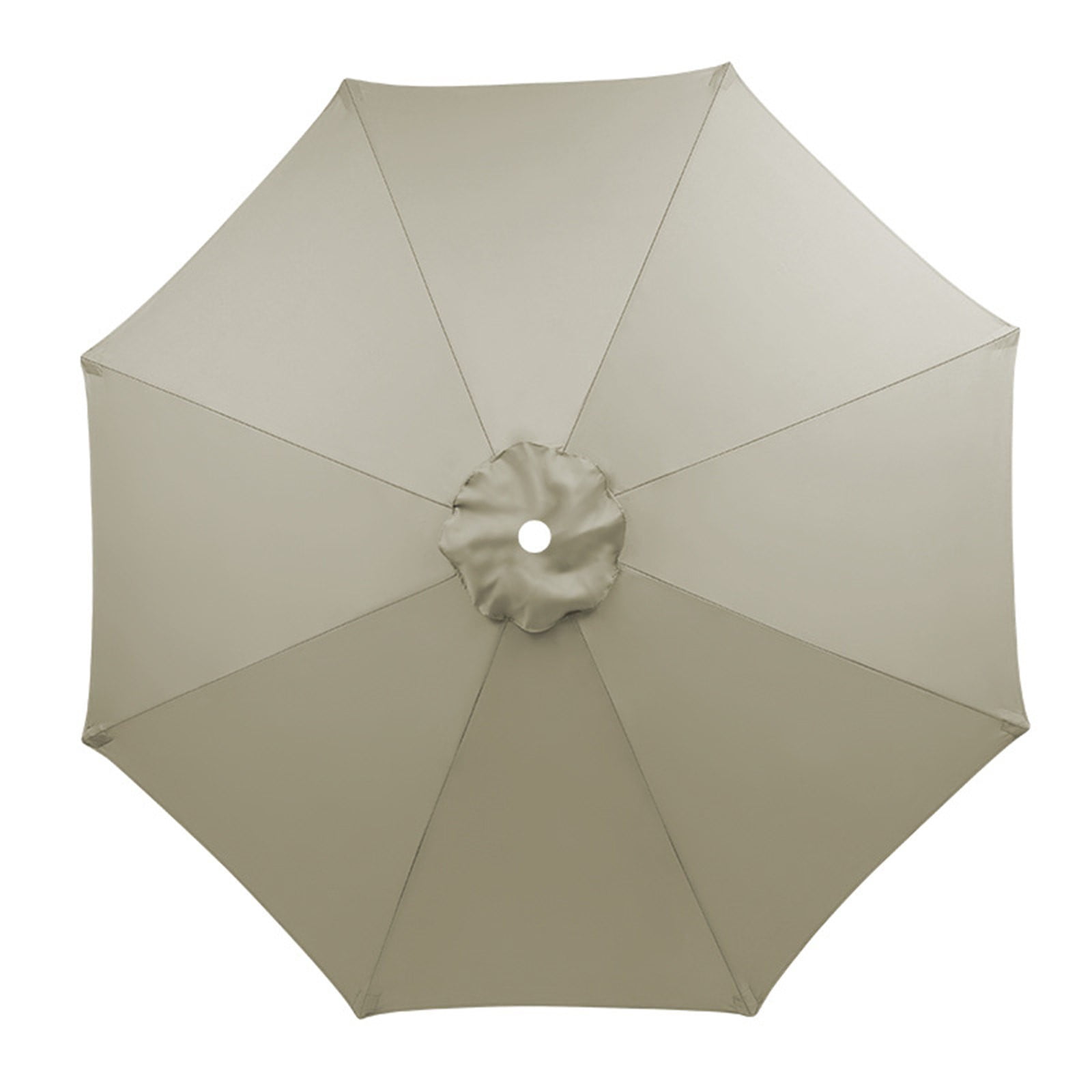 Aqestyerly Outdoor Garden Umbrella Beach Sunshade Canopy Cloth Replacement 118 Inch Diameter with 8 Ribs Stall Umbrella Fabric HWRETIE