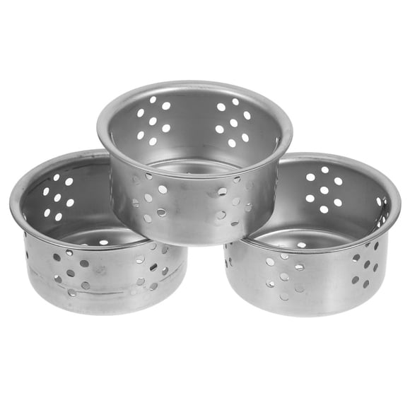 EIGTHTAIL 3 Pcs Garbage Disposal Plug Drain Hair Catcher Sink Dish Drainer Silver