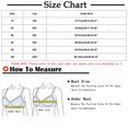 thumbnail image 2 of Saving Clearance 2025！Womens Plus Size Bras,,Woman's Printing Front Buckle Elastic Style Medium Sized Bra Without Steel Rim, 2 of 2