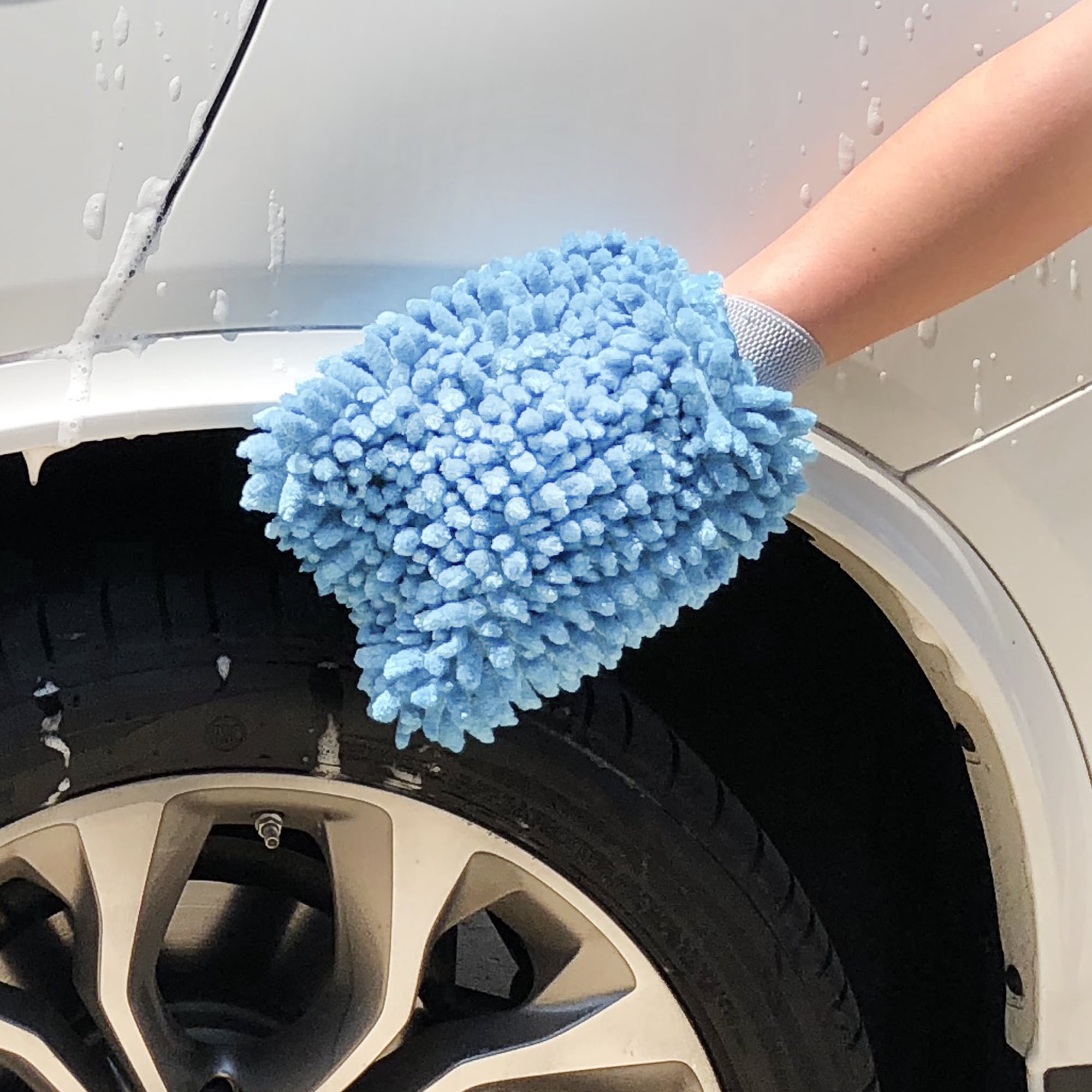 Auto Drive Microfibre Car Wash Mitt, 8