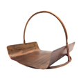 thumbnail image 2 of Luzkey Fireplace Log Holder .Metal Wood Rack Tote Carrier. Multipurpose Sturdy Firewood Rack Storage Organizer for Fireplace Home copper color, 2 of 7