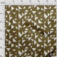 thumbnail image 3 of oneOone Soie Tissu Tabby Triangle Géométrique Tissu Imprimé 1 Yard 42 Inch Wide, 3 of 5