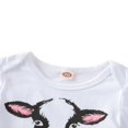 thumbnail image 4 of EIMELI Letter Cow Pattern Short Sleeve Romper  Shorts  Headband, 4 of 6