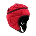 thumbnail image 4 of S SERENABLE Rugby Helmet Adjustable Shockproof Rugby Headguard for Playing Soccer Adults Red, 4 of 9