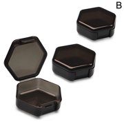 Small Pill Organizer Box,Portable Pill Case for Pocket,Travel Pills Box Medicine Cod Liver Oil Storage Box,Clear Pills Medication & Vitamins Holder,3 Packs H5U3