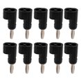 thumbnail image 1 of Banana 10Pcs/Set 4mm Solderless Banana Plug Stackable Open Screw 30V AC-60V DC Maximum 24A for Electronics Industrial Equipment, 1 of 7