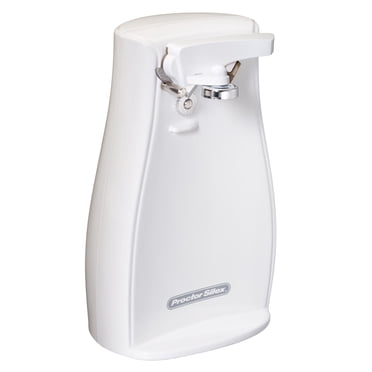 Proctor Silex Power Opener™ Electric Can Opener with Plastic Housing, White (75224F)