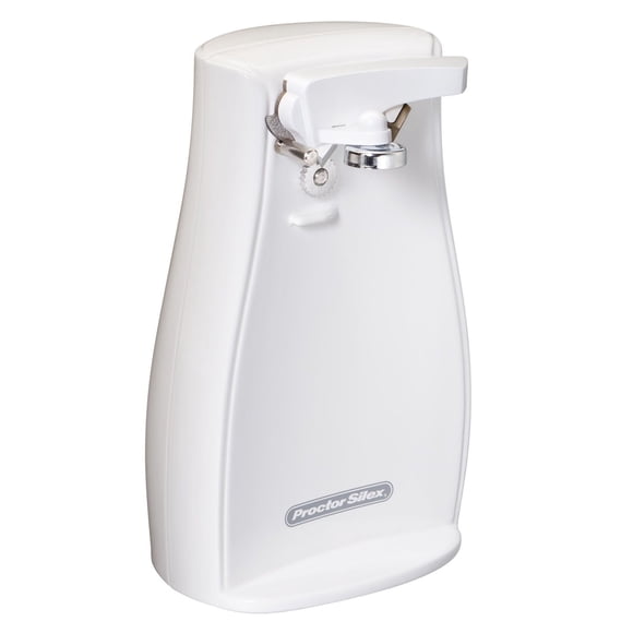 Ouvre-boîte électrique Proctor Silex Power Opener™ avec boîtier en plastique, blanc (75224F)