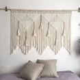 thumbnail image 4 of Macrame Wall Hanging Handwoven Bohemian Cotton Rope Boho Tapestry Home Decor Gray, 4 of 6