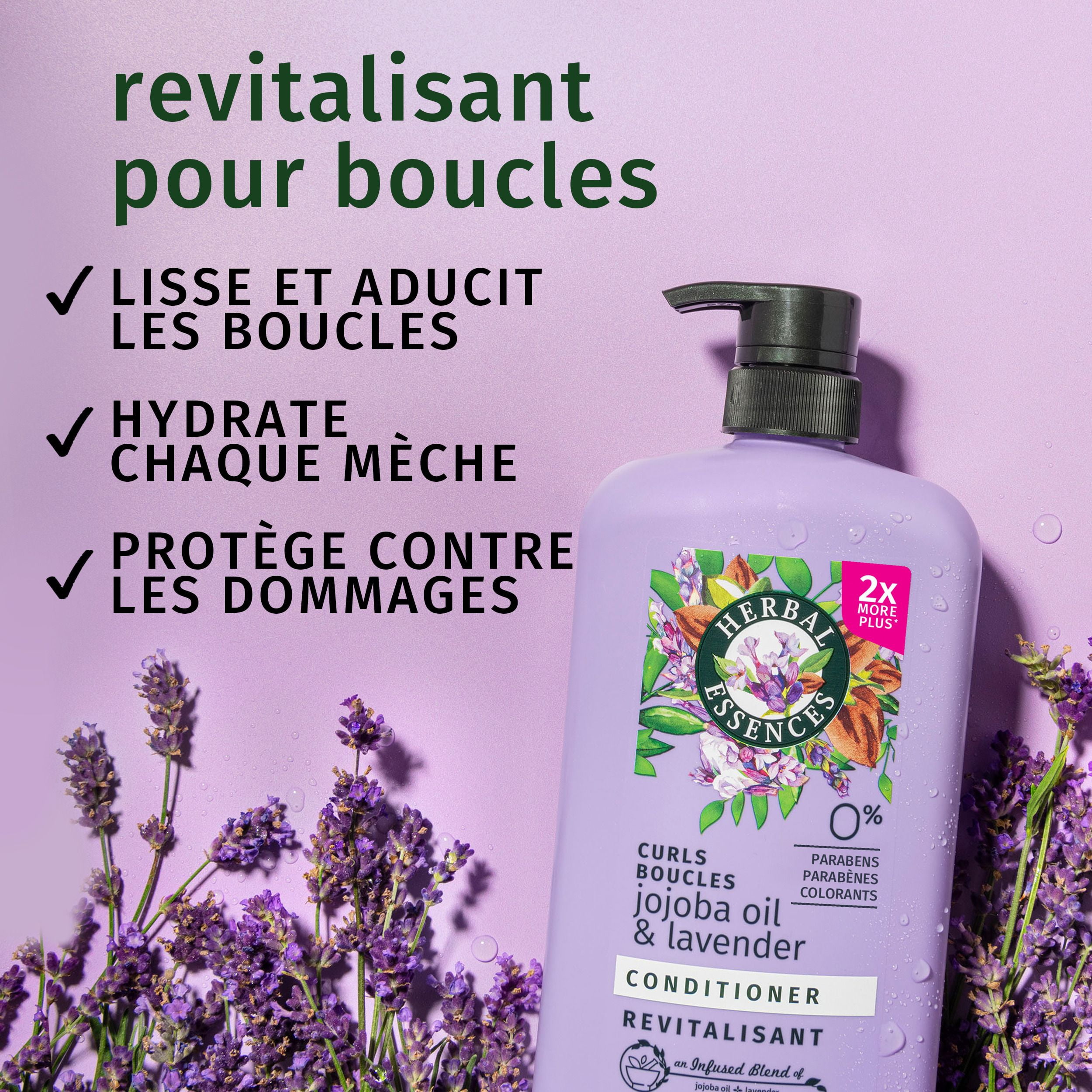 HERBAL ESSENCES Boucles JOJOBA et Lavande Revitalisant