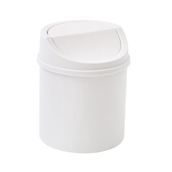 Amzcrzy Trash Can Mini Trash Can Household Desktop Trash Can, Small and Mini Trash Can with Lid,Desk Cleaning Bucket Bathroom Accessories Home and Kitchen Garbage Can Trash Bin