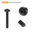 thumbnail image 4 of Unique Bargains Flanged Button Head Socket Cap Screws, 25 Pack M4x35mm 304 Stainless Steel Bolts, 4 of 5