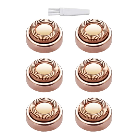 WIFKLSIIPG Facial Electric Hair Remover Change Head Shaving Skin Care Beauty Hair Removal Head Kit 6* Replacement Head 1* Brush