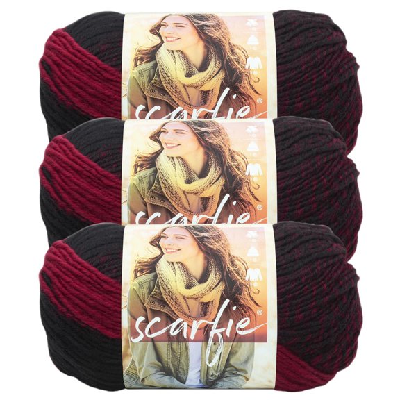 Lion marque fil Scarfie #5 Chunky laine mélange fil 285m / 150g
