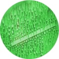 thumbnail image 1 of Ahgly Company Tapis d'Intérieur Lavable à la Machine, Carré, Transitionnel, Vert Lime, Tapis de Zone, 3 Pieds Carré, 1 of 7