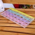 thumbnail image 3 of LSLJS Weekly Pills Organizer Travel Pills Box, Vitamin Case, Medicines Container, Portable Tablet Dispenser Organizer Weekly Storage Case for AM PM, 3 of 3