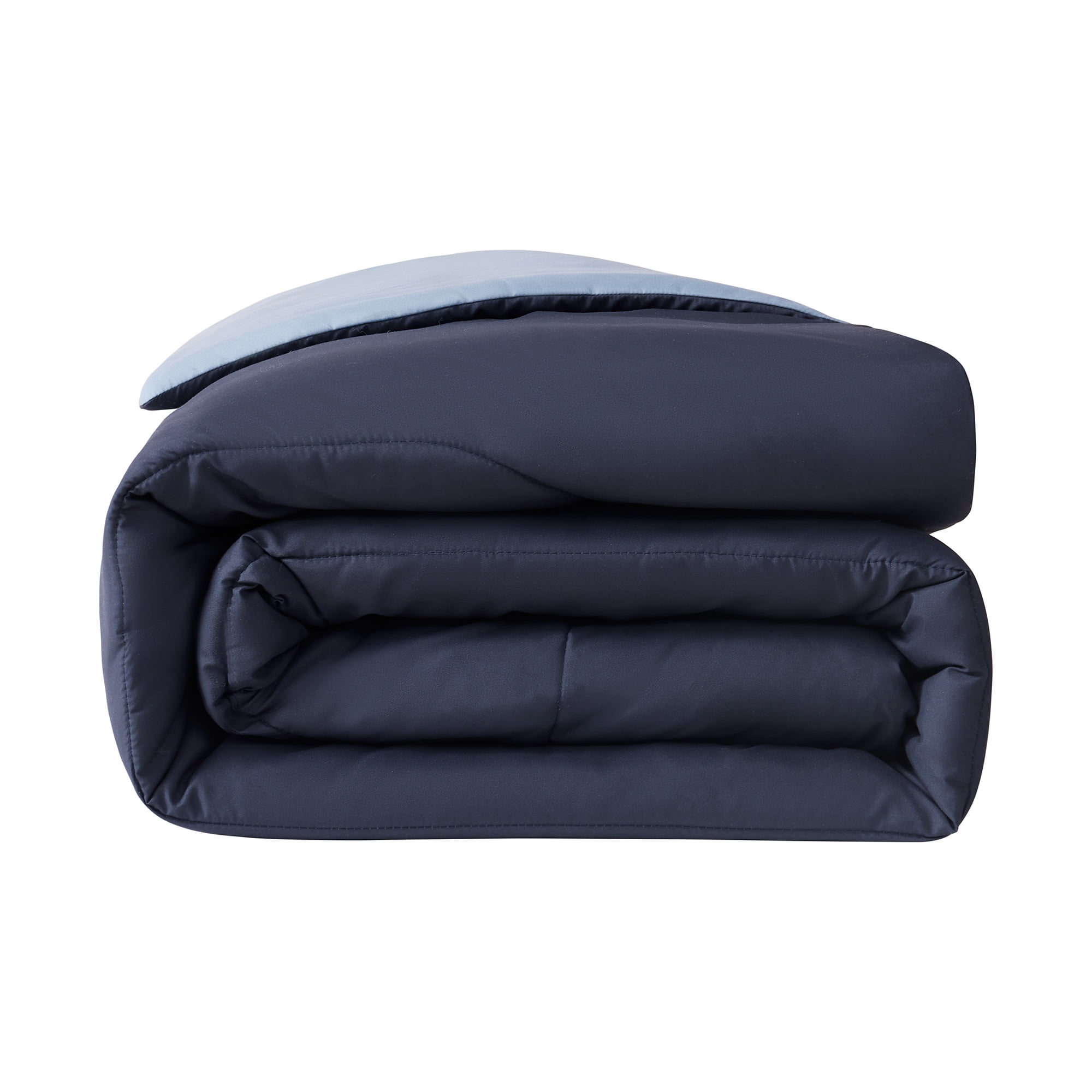Mainstays Navy Reversible Comforter Double/Queen