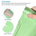thumbnail image 4 of Uxcell Small Trash Bags Garbage Waste Basket Liners for Kitchen Office Bathroom Green, 4 of 5