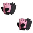 thumbnail image 4 of Wweixi 1 Pair Sports Gloves Portable Outdoor Cycling Breathable Shock Absorption Mitts Elastic Nonslip Riding Protection Mittens Pink L 2PCS, 4 of 6