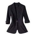 thumbnail image 2 of Soki Women's 3/4 Sleeve Lightweight Work Office Blazer Jacket (S-3XL), 2 of 4