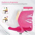 thumbnail image 4 of Costway Kids Desk Chair Ergonomic Swivel Children Mesh Study Height Adjustable Rose, 4 of 7