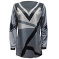 thumbnail image 4 of CEHVOM Femmes Printemps Automne Patchwork Imprimé Manches Longues V-Cou Décontracté Tee-Shirt Dégagement, 4 of 5