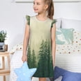 thumbnail image 4 of Vsdgher Forêt de Brouillard pour Filles Chemises de Nuit Tout-Petits à Volants Manches Courtes Nuisette Robe de Nuit Tenue de Sommeil Pyjamas pour Fête Pyjama-Grand, 4 of 6