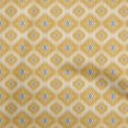 thumbnail image 1 of oneOone Georgette Viscose Yellow Fabric Asian Ikat Sewing Craft Projects Fabric Prints By Yard 42 Inch Wide, 1 of 4