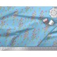 thumbnail image 2 of Soimoi Velvet Fabric Flower Watercolor Print Sewing Fabric Yard 58 Inch Wide, 2 of 3