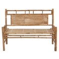 thumbnail image 2 of vidaXL Banc de Jardin avec Coussin 120 cm Bambou, 2 of 5