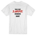 thumbnail image 1 of Ceci Est Mon Déguisement de Zombie T-shirt Graphique pour Homme T-shirt Blanc, 1 of 1