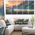thumbnail image 1 of Abstract Sci fi City Watercolor - Large Photography Canvas Art, 1 of 3