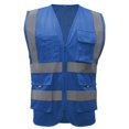 thumbnail image 1 of TOPTIE Class 2 High Visibility Mesh Safety Vest With 9 Pockets and Reflective Strips, Meets ANSI/ISEA Standards, 1 of 7
