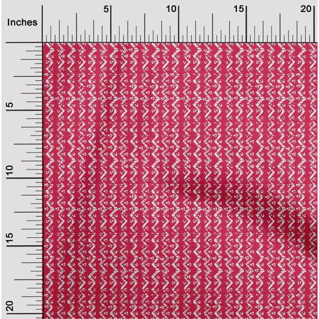 oneOone Viscose Jersey Fabric Chevron Block Printed Fabric 1 Yard 60 Inch Wide