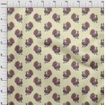 thumbnail image 3 of oneOone Silk Tabby Fabric Peacock Block Printed Fabric 1 Yard 42 Inch Wide, 3 of 4