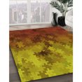 thumbnail image 3 of Ahgly Company Tapis d'Intérieur Lavable en Machine Carré Caramel Brun, 4 Pieds Carré, 3 of 7